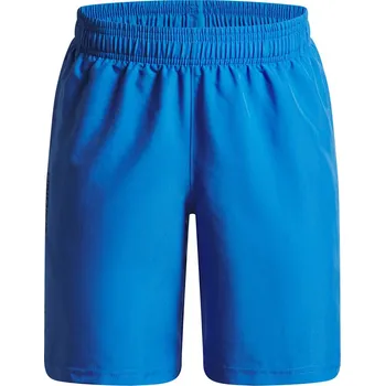 Chlapecké kraťasy Dětské sportovní kraťasy Under Armour B TECH WOVEN WORDMARK SHORTS modré 1383341-402 - YM | UK 17 | US 18