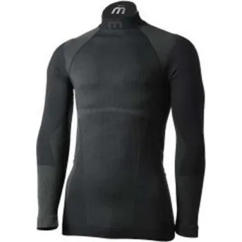 pánské spodní triko Mico Warm Control Mock Neck Černá L/XL