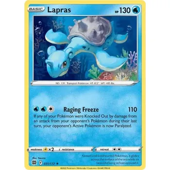 Karetní hra Lapras - 31/172 - Brilliant Stars Typ karty: Non-Holo