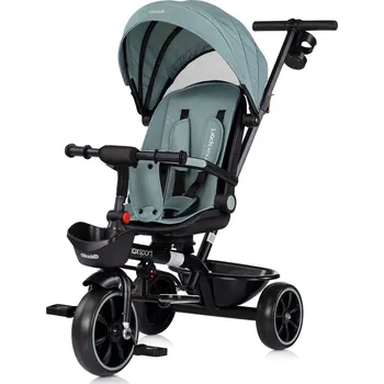 Dětská tříkolka CHIPOLINO Tříkolka se stříškou Max Sport 2v1 Basil