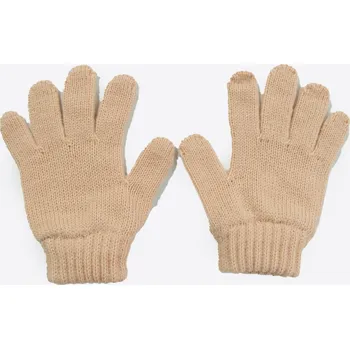 Rukavice kitikate Dětské pletené rukavice pudrové_S87287