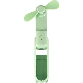 Domácí ventilátor MG Folding Fan ruční ventilátor, zelený