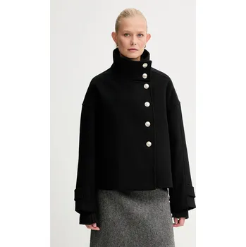 Dámský kabát Kabát s příměsí vlny Morgan GSTAM černá 99X, vel. 42