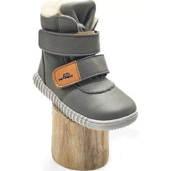 Dívčí polobotky Pegres Pegres barefoot B1706 šedá B1706SEDA Velikost 24