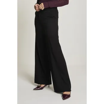 Dámské kalhoty Kalhoty Para Mi Cloe 001 černé rozšířené Velikost: 44