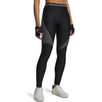 Dámské legíny Dámské kompresní legíny s vysokým pasem Under Armour HG RIB LEGGINGS W černé 6003983-004 - XL | UK 5,5 | US 6