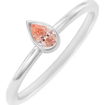 Prsten Minimalistický prsten s certifikovaným fancy pink lab-grown diamantem Nunez