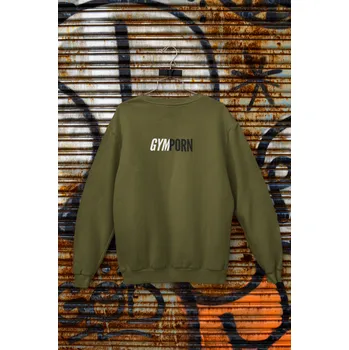 Pánská mikina Mikina GymPorn Crew – Army Green | GymPorn S