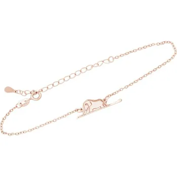 Náramek Stříbrný náramek Malý princ se slonem a gravírem