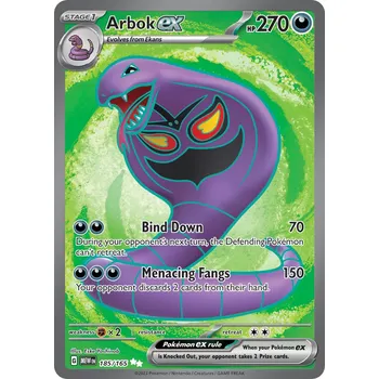 Karetní hra Arbok ex MEW 185/165