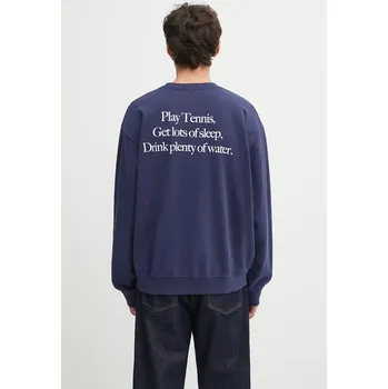 Dámská mikina Bavlněná mikina Sporty & Rich Play Tennis tmavomodrá barva, s potiskem, ST071621425BL106, XS, 59X