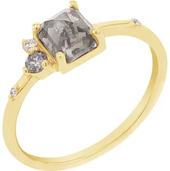 Prsten Prsten se salt and pepper diamantem a lab-grown diamanty Kenya