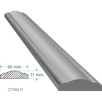 Madlo do koupelny Madlo 40x11mm, dĺžka 6000 mm, cena za KUS