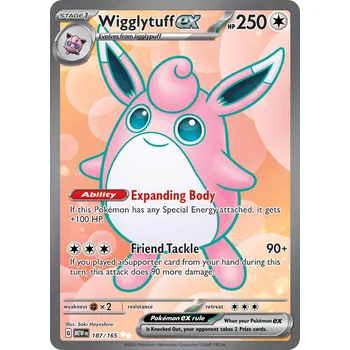 Karetní hra Wigglytuff ex MEW 187/165