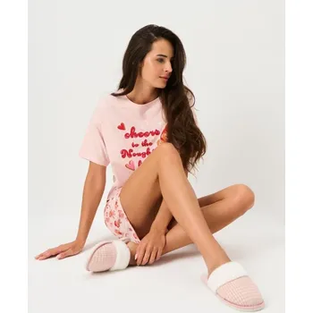 Oblečení a móda Sinsay - Pantofle s umělou kožešinou - růžová - 640GR-30X - 640GR-30X-389