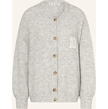 Dámský svetr 10days Dámský Pletený Kardigan S Alpakou, světle šedá, 42