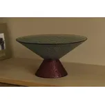 Bonbon skleněná mísa Large, modrá/červená Hübsch