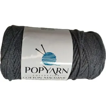 Příze Cotton macrame tm. šedá EU