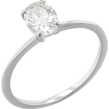 Šperk Zásnubní prsten s oval diamantem Frost