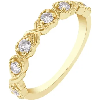 Prsten Vintage prsten zdobený lab-grown diamanty Calvin