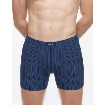 Pánské boxerky delší nohavička, šité 74183 - lékořice sv. modrá - 50/52