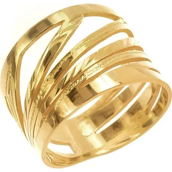 Prsten Argento 72793 Pozlacený stříbrný prsten - s ručním gravírem | Velikost prstenu: 55mm