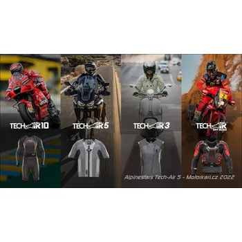 Motocyklový chránič hrudi a pátěře Alpinestars Servis airbagových vest, výměna inflátorů TECH-AIR®5/10