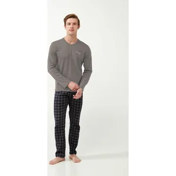 Pánské pyžamo Vamp Pánské zimní bavlněné pyžamo 23923