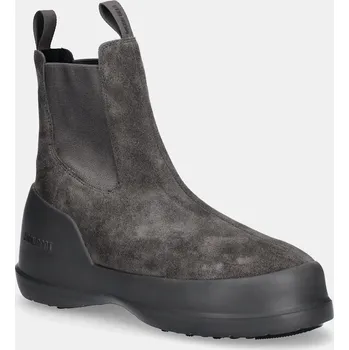 Dámská zimní obuv Semišové sněhule Moon Boot MB LUNA CHELSEA SUEDE šedá barva, 80D2480050 H005, 44, 90X