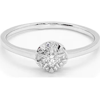 Prsten Prsten z bílého zlata s diamanty FR774W