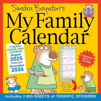Kniha Sandra Boynton's 17-Month 2025-2026 My Family Wall Calendar - Boynton, Sandra