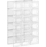 SONGMICS Boxy na boty, 35x25.2x19cm, bílé Plastová krabice na boty