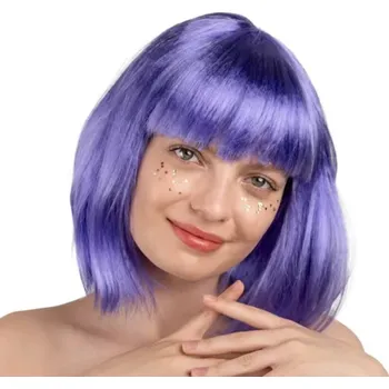 Karnevalová paruka PartyDeco Paruka Cleopatra fialová