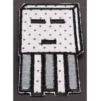 Nášivka Nažehlovací záplata - Minecraft Ghast - Ďas - rozměr 8 cm x 4,5 cm