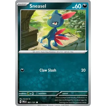 Karetní hra Sneasel 061/131 - Prismatic Evolutions Typ karty: Reverse Holo