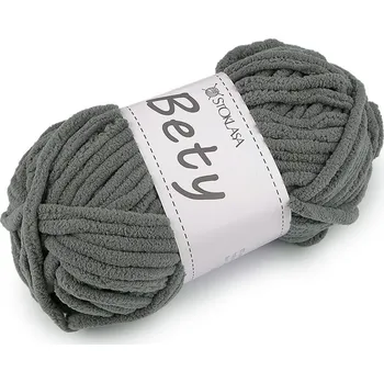 Příze Pletací žinylková příze Bety 100 g - 9 (41) šedá střední