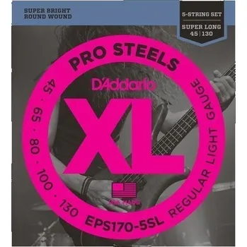 Hudební nástroj D'Addario EPS170-5SL Struny pro 5-strunnou baskytaru