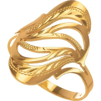 Prsten Argento 72640 Pozlacený stříbrný prsten - s ručním gravírem | Velikost prstenu: 61mm