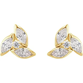 Náušnice Zlaté náušnice se zirkony Marina