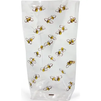 Dárková taška Celofánový sáček s potiskem Včelky 190 x 115 mm 100 ks