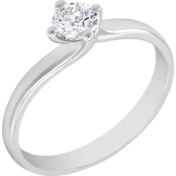 Prsten Zásnubní prsten s moissanitem Eleora