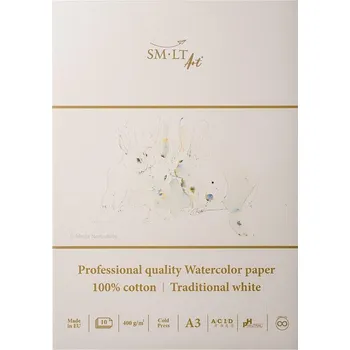 SMLT Blok Traditional White pro Akvarel A3, 400 g/m2, 10 listů