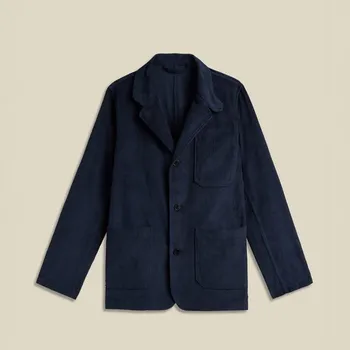 Portuguese Flannel Portuguese Flannel Working Blazer Cord — Navy