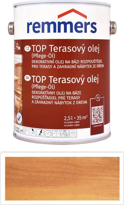 REMMERS TOP Terasový olej na bázi rozpouštědel 2.5 l Modřín