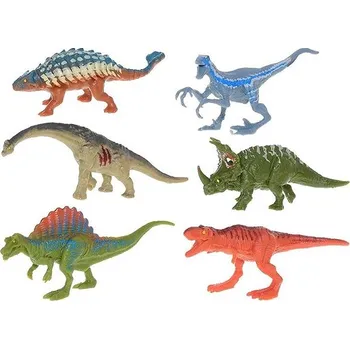 Figurka Mikrotrading Dinoworld dinosauři 9 cm 6 ks v krabičce
