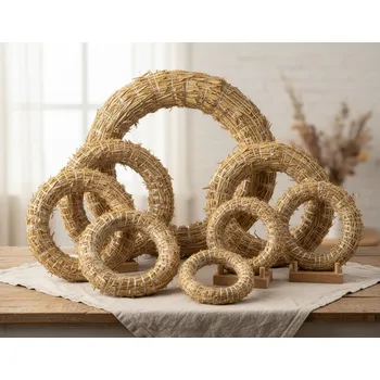 Věnec Slaměný věnec 40 cm