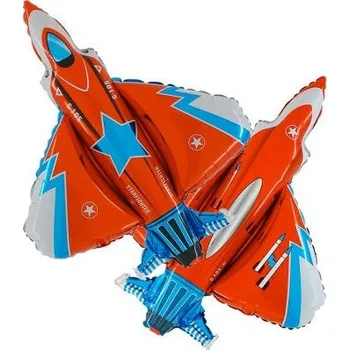 Balónek MINI Stíhačka 14"/35cm fóliový balónek nafukovací