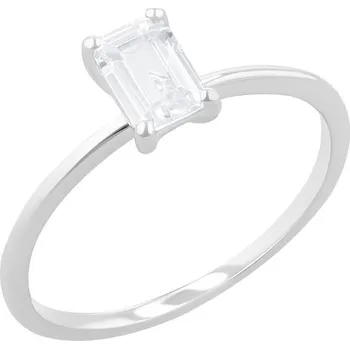 Prsten Zásnubní prsten s emerald lab-grown diamantem Olson