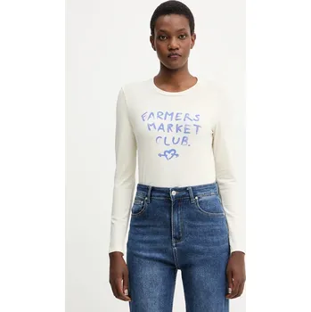 Tričko s dlouhým rukávem Weekend Max Mara ALIAS 2525946042600 béžová 01A, vel. XS