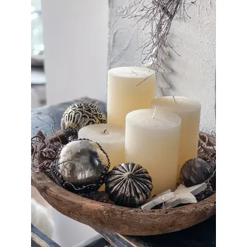 Svíčka Svíčka přírodní bílá/průměr 10 cm Velikost: průměr 10 cm, výška 10 cm